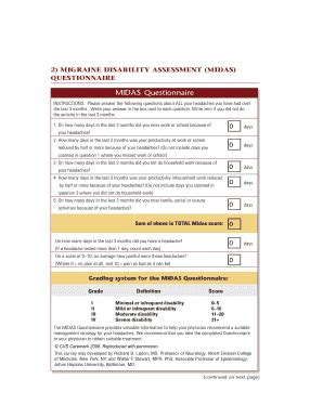 midas calculator|How to Take the Migraine Disability Assessment .